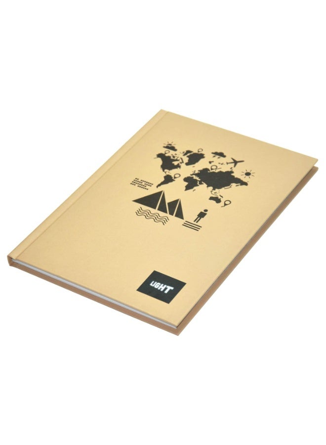 FIS Light Hard Cover Notebook, Pack of 5 Pieces, Single Line, A4 Size, 100 Sheets - LINBA41805 - Image 3